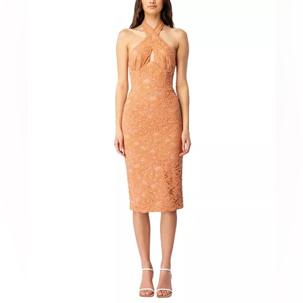 Bardot Riviera Lace Corset Dress